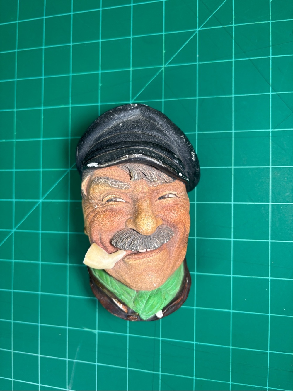 Vintage Legends of England Chalkware Captain Wall Plaque Bargee Made in England
